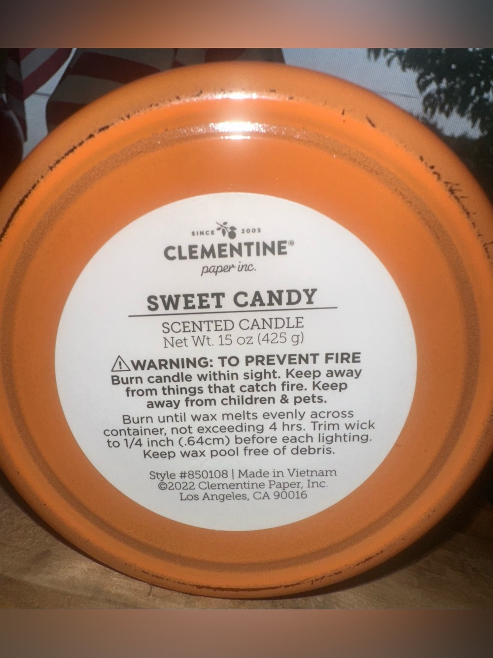 Clementine Paper Co. "No Tricks, Just Treats" Halloween Sweet Candy Scent Candle - Picture 7 of 7